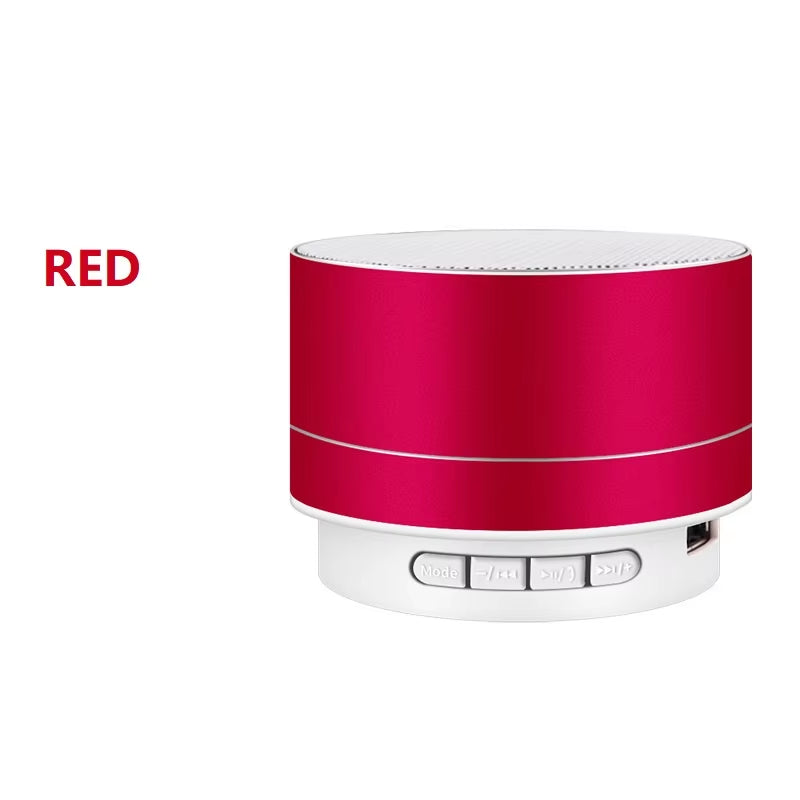 A10 Wireless Bluetooth-Compatible Subwoofer Outdoor Mini Portable Speaker Radio Music Sound Box Aluminum Alloy Colorful Speaker