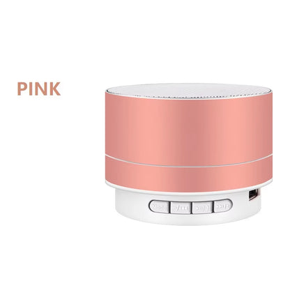 A10 Wireless Bluetooth-Compatible Subwoofer Outdoor Mini Portable Speaker Radio Music Sound Box Aluminum Alloy Colorful Speaker