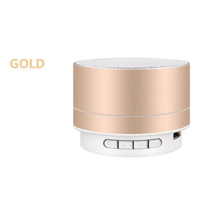 A10 Wireless Bluetooth-Compatible Subwoofer Outdoor Mini Portable Speaker Radio Music Sound Box Aluminum Alloy Colorful Speaker